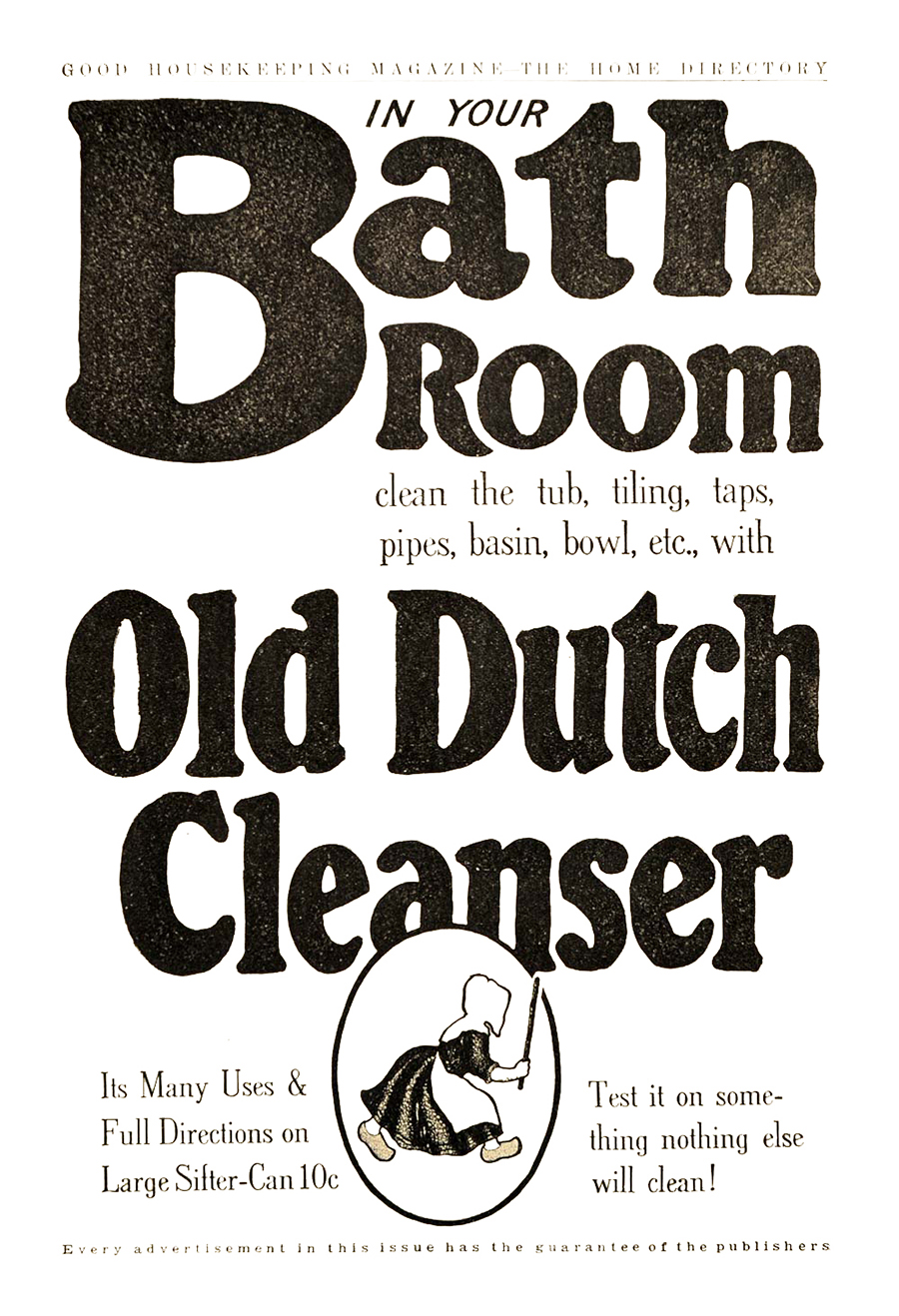 Реклама на Дъч Клийнсър - почистващ препарат.